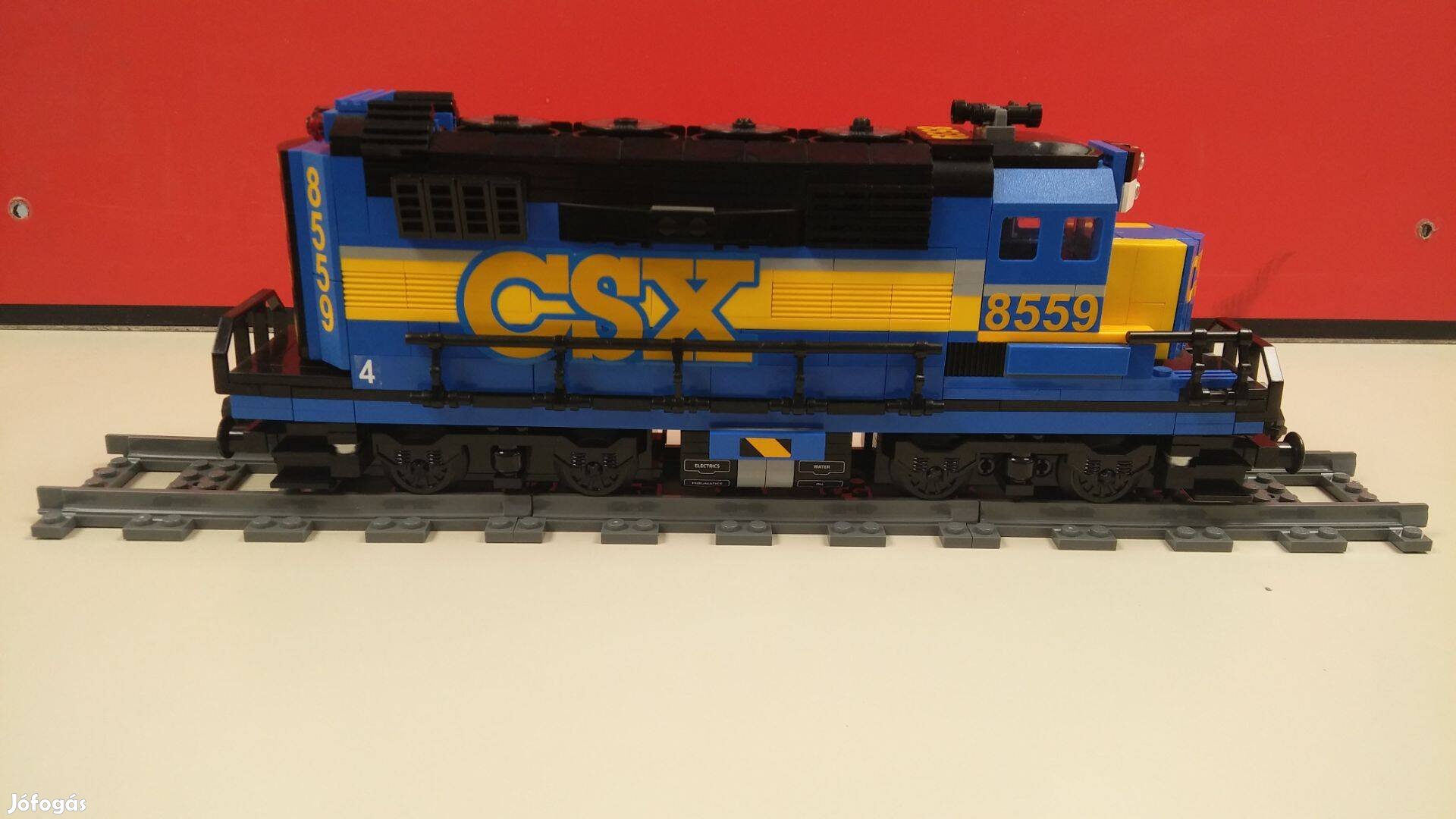LEGO Vonat Egyedi építésű vasúti mozdony Csx (MOC)