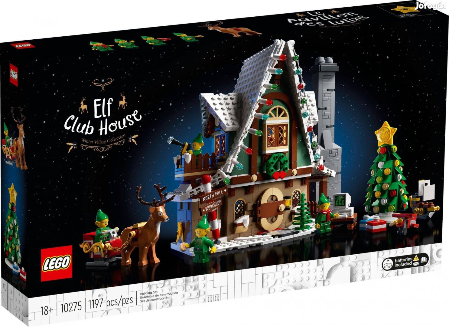 LEGO Winter Village 10275 Elf Club House új, bontatlan