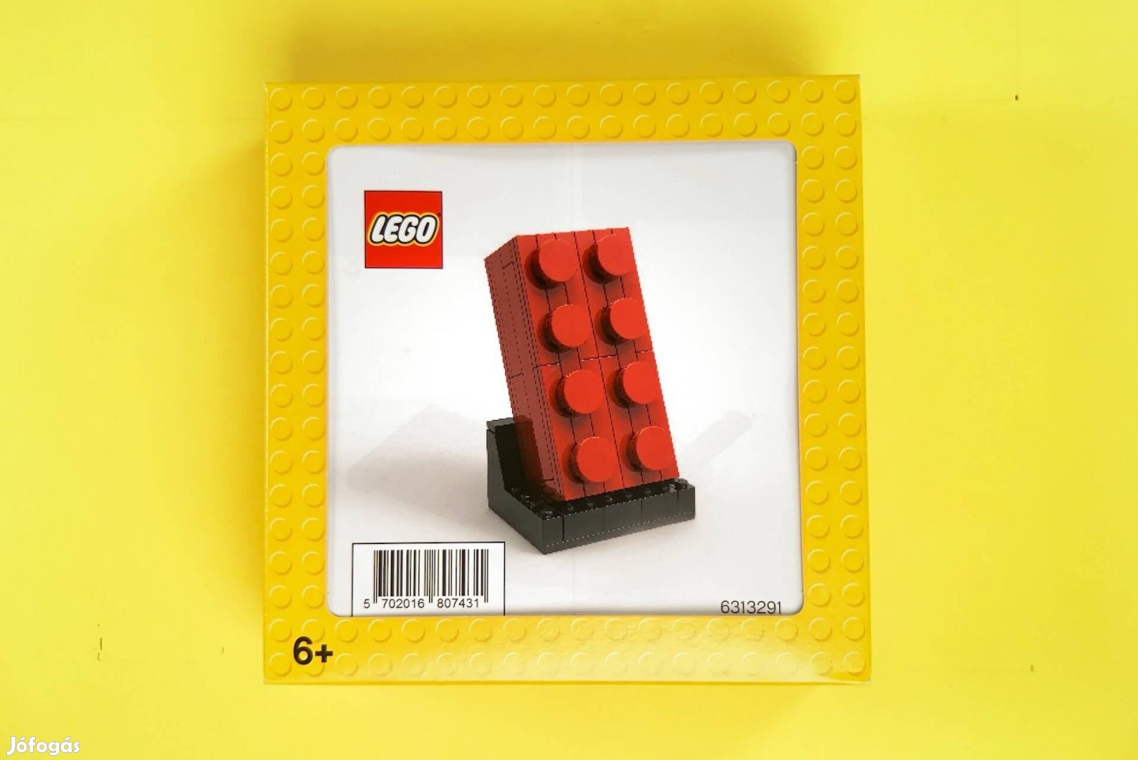 LEGO Yellow Box 5006085 / 6313291 Buildable 2x4 Red Brick Új Bontatlan