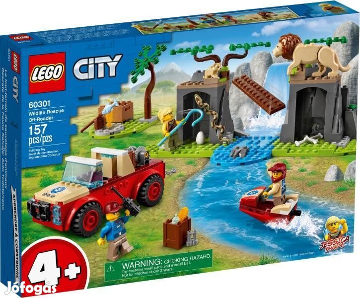 LEGO City 60301 Vadvilági mentő terepjáró oroszlánokkal és Jessica S
