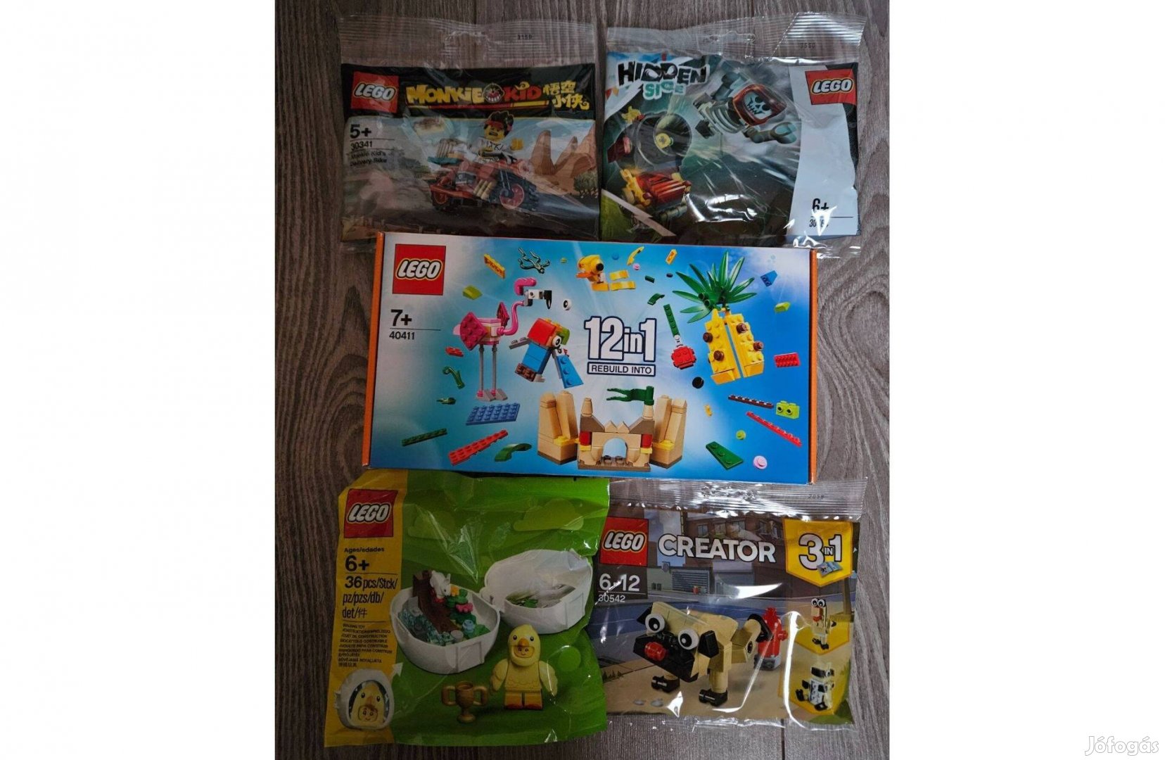 LEGO csomag: Monkie 30341 Hidden 30464 40411 853958 Creator 30542 új!