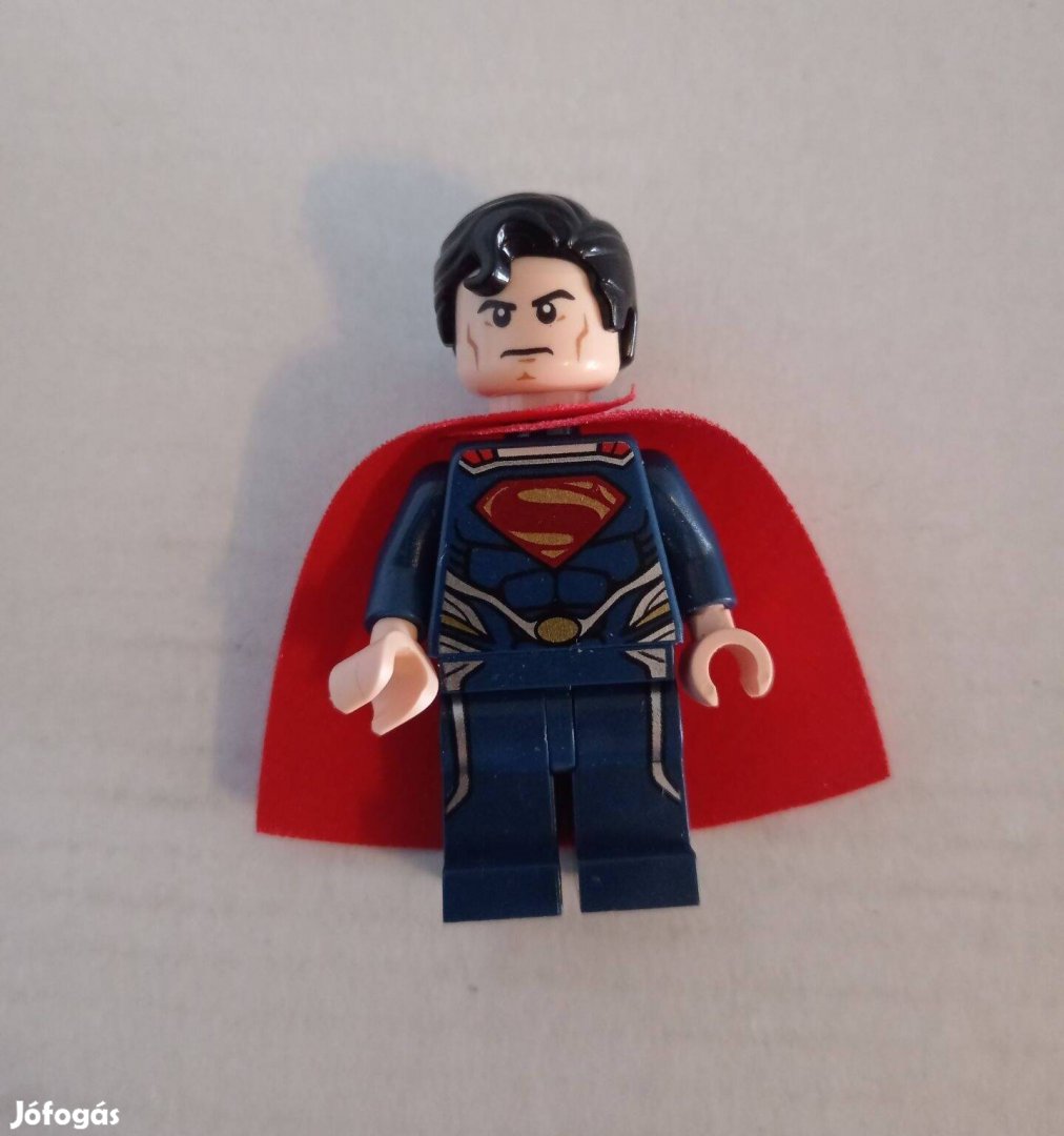LEGO figura sh077 Superman sötétkék ruhában