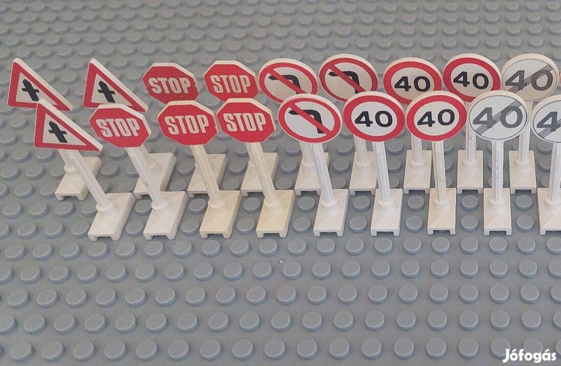 LEGO közlekedési tábla KRESZ táblák Legoland út fontos tartozéka