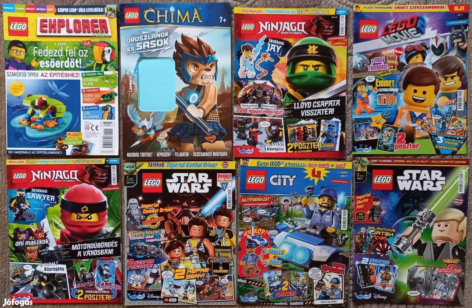 LEGO magazinok a kiegészítők nélkül, kifogástalan állapot