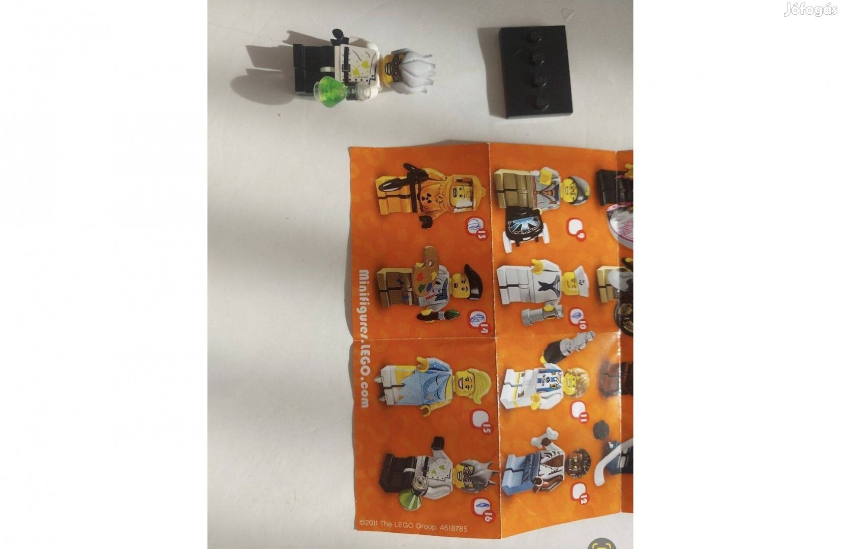 LEGO minifigura - Őrült tudós (4. sorozat, col064)