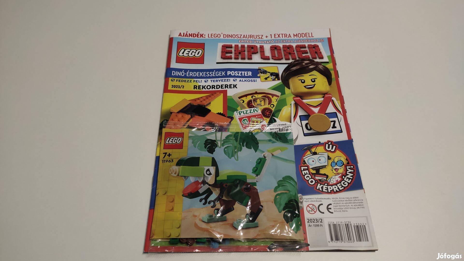 LEGO polybag 11963 dinoszaurusz + LEGO Explorer újság - új, bontatlan