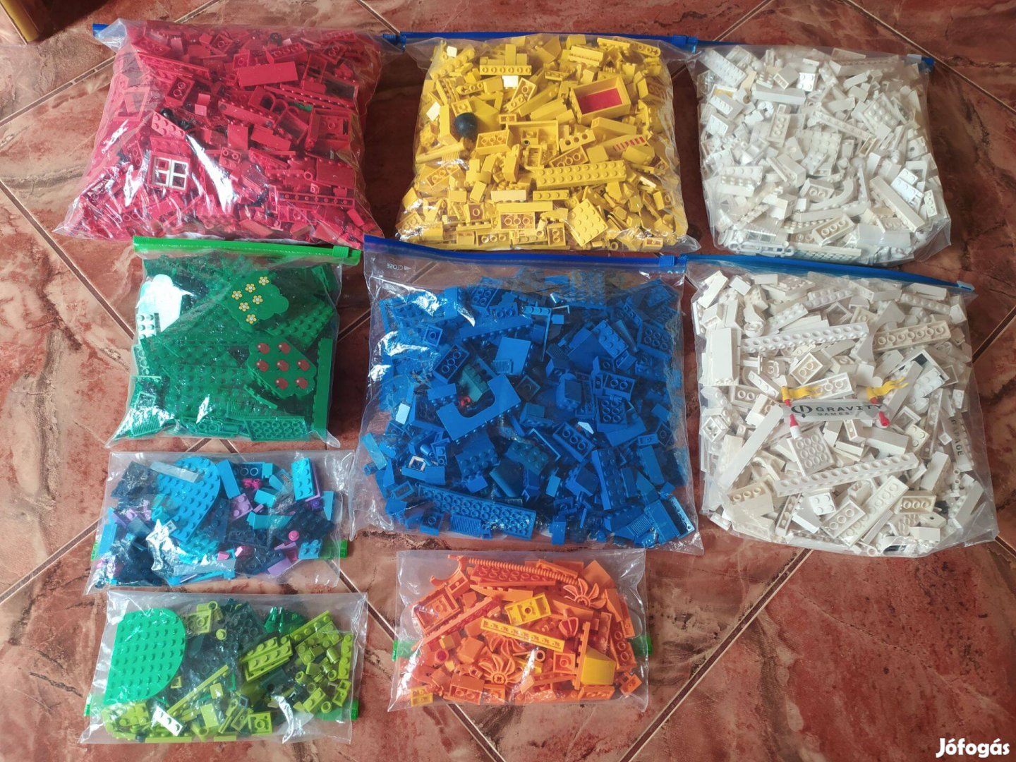 LEGO színre válogatott kilós csomag