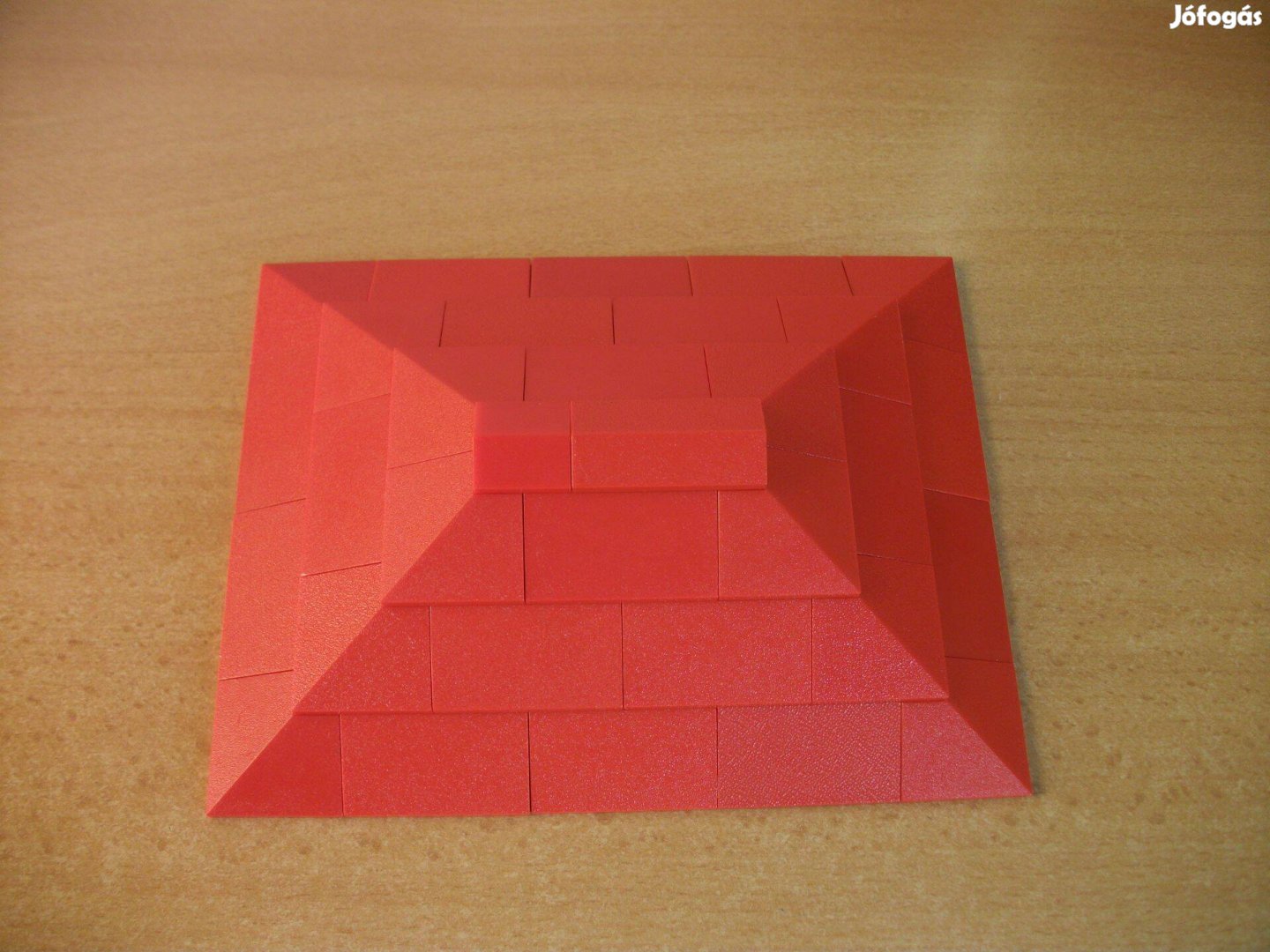 LEGO tető piros tető kockákból