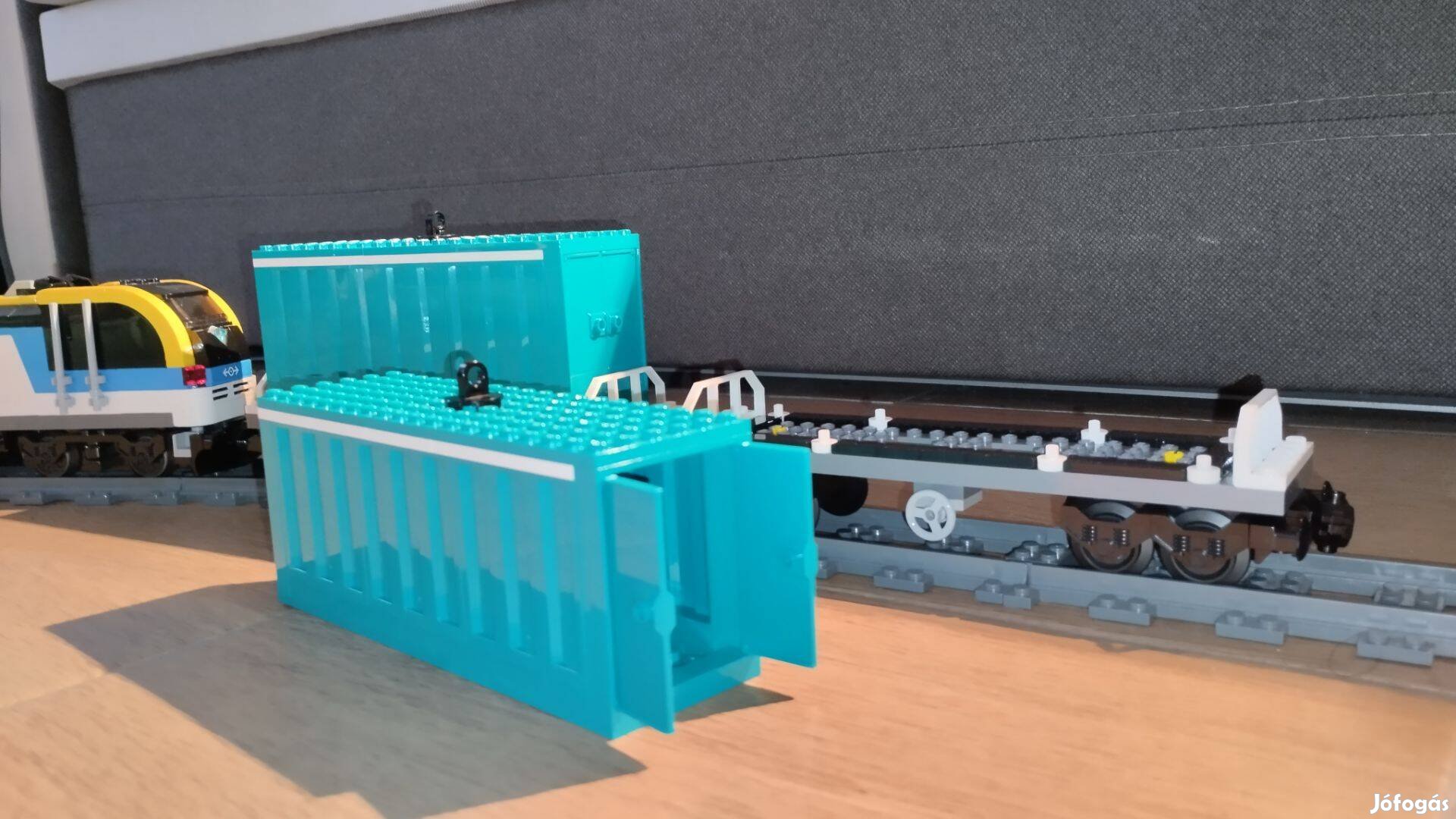 LEGO vonat vasút konténer kocsik