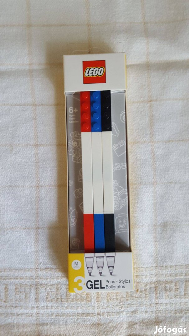 LEGO zselés toll készlet piros kék fekete Bontatlan