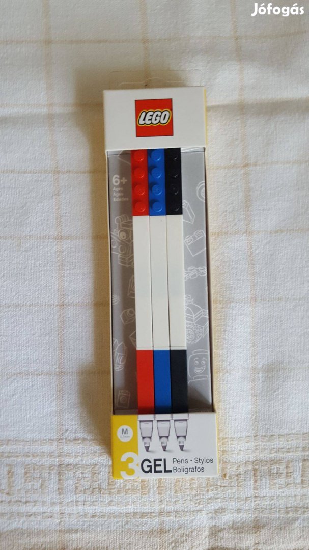 LEGO zselés toll készlet piros kék fekete Bontatlan