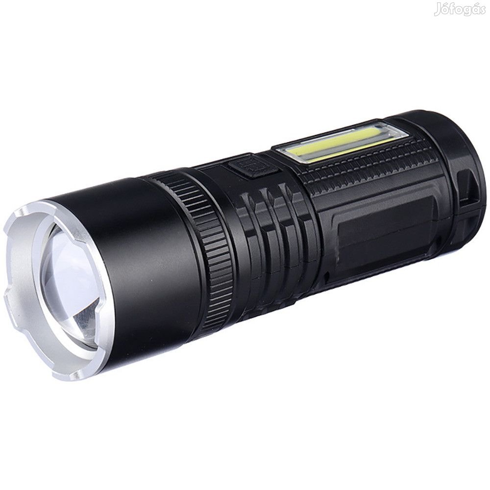 LF-S56 Multifunkciós zoom Cob LED zseblámpa töltési kijelző, powerban