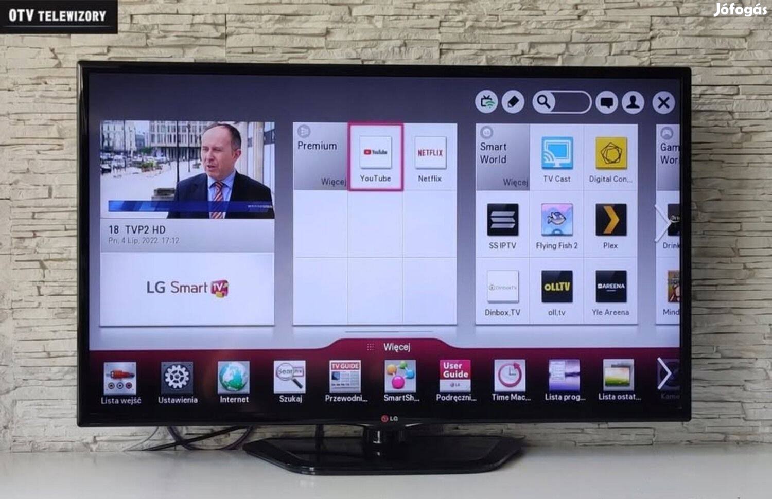 LG 107cm smart okos 3D led tv