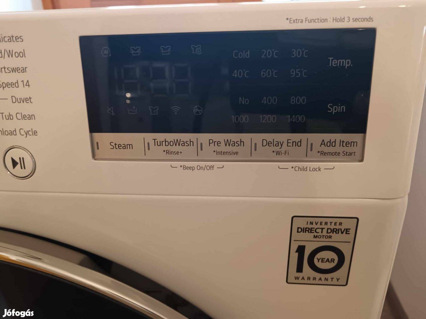 LG 10.5kg mosógép,szinte új eladó!