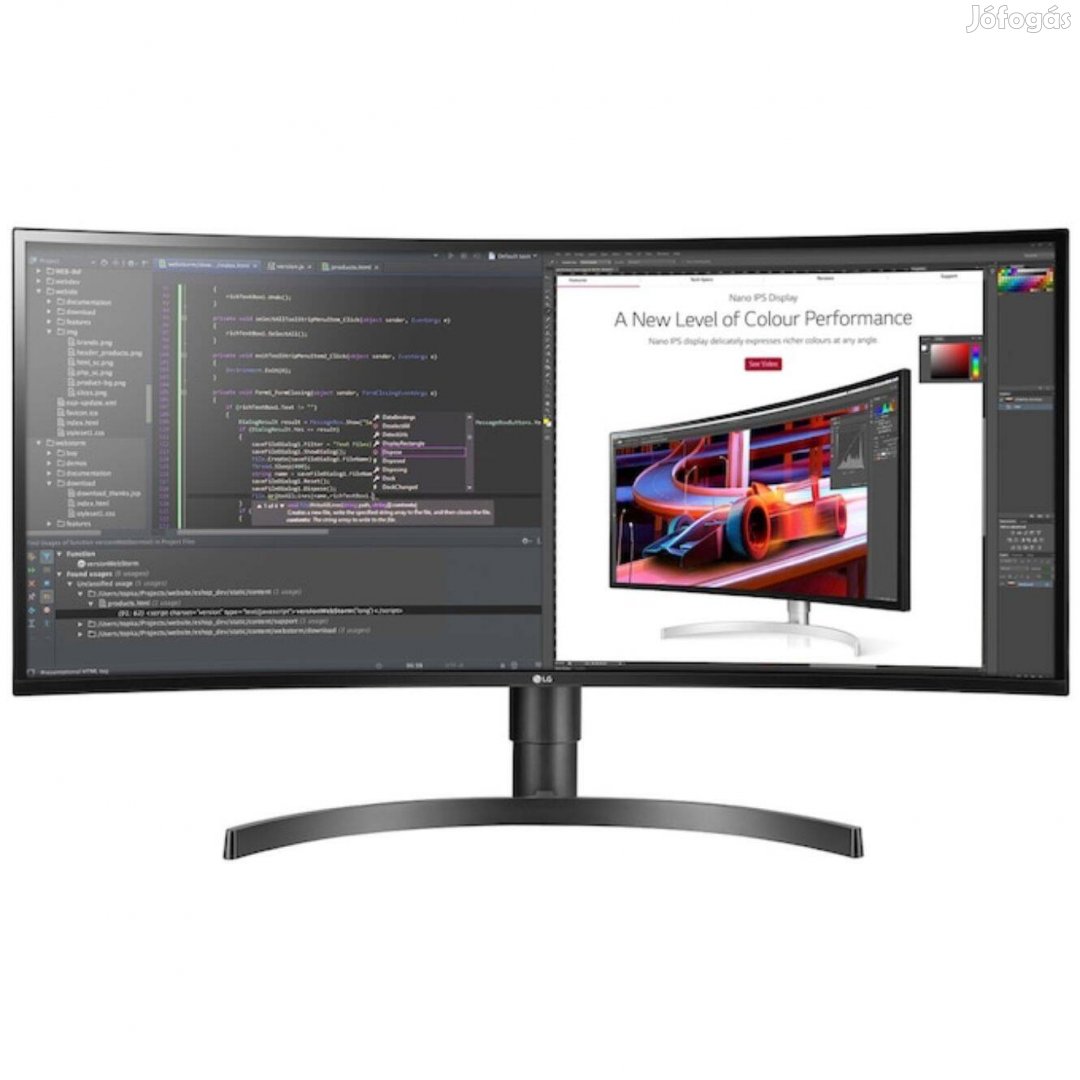 LG 34WL85C ívelt monitor, 34", 1 év garancia, Akciós, újszerű