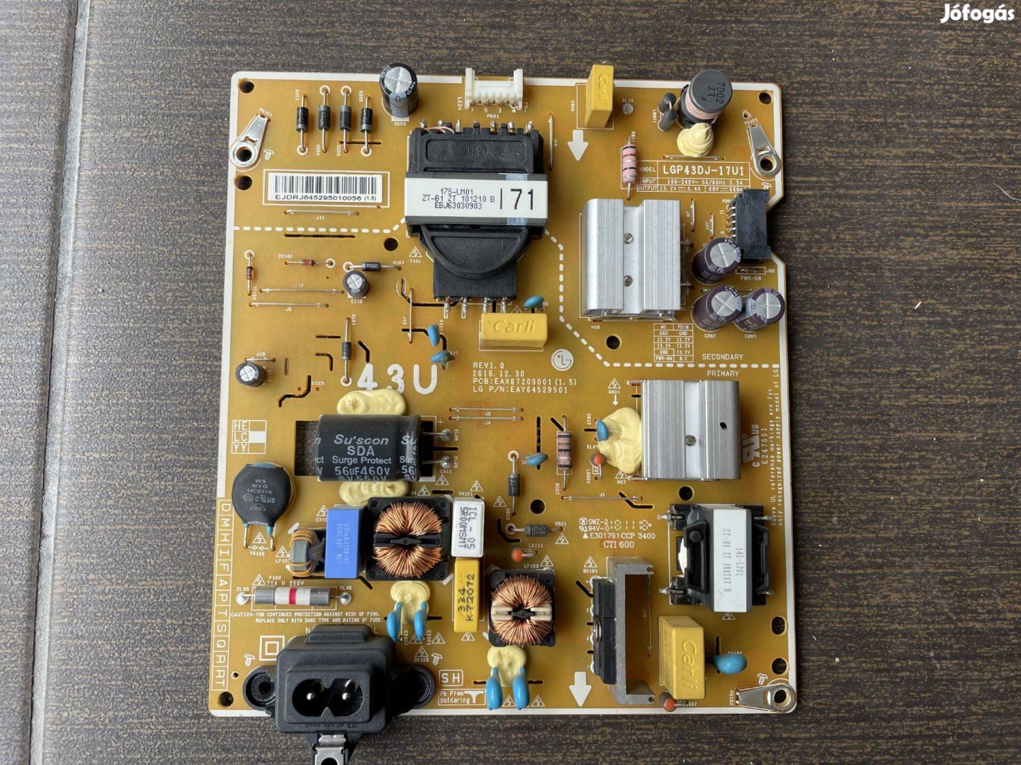 LG 43UK6300MLB Tápegység eax67209001