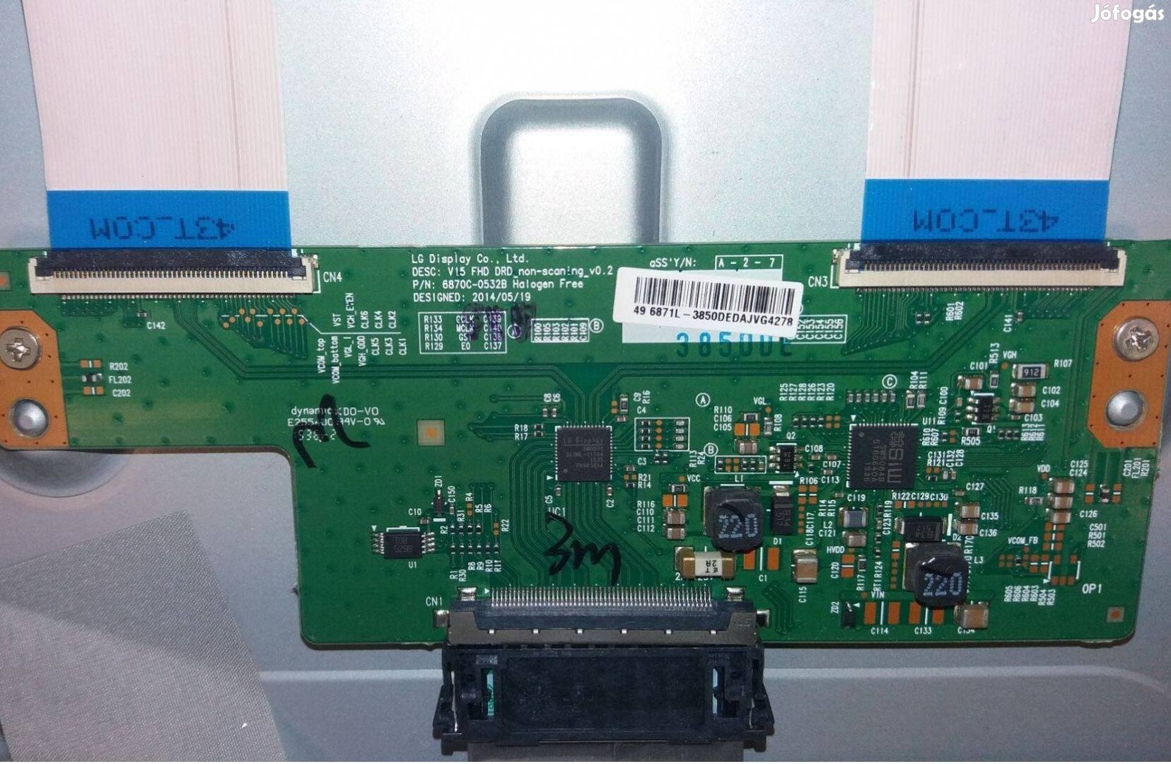 LG 49LF540V T-Con Board 6870C-0532B és HC490EUN háttér