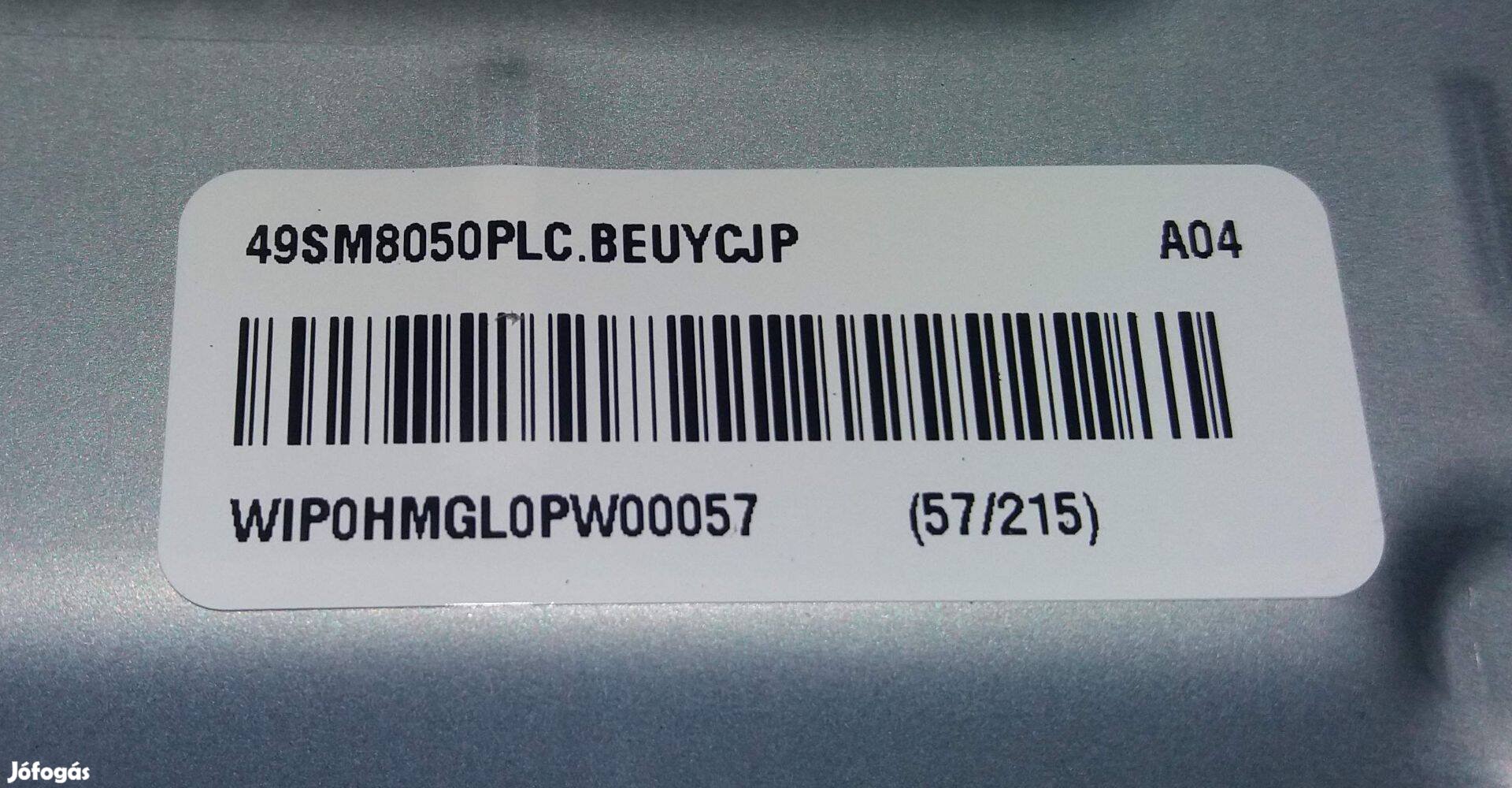 LG 49SM8050PLC tápegység és LED háttér Új MEK64566501 LCD alkatrésznek