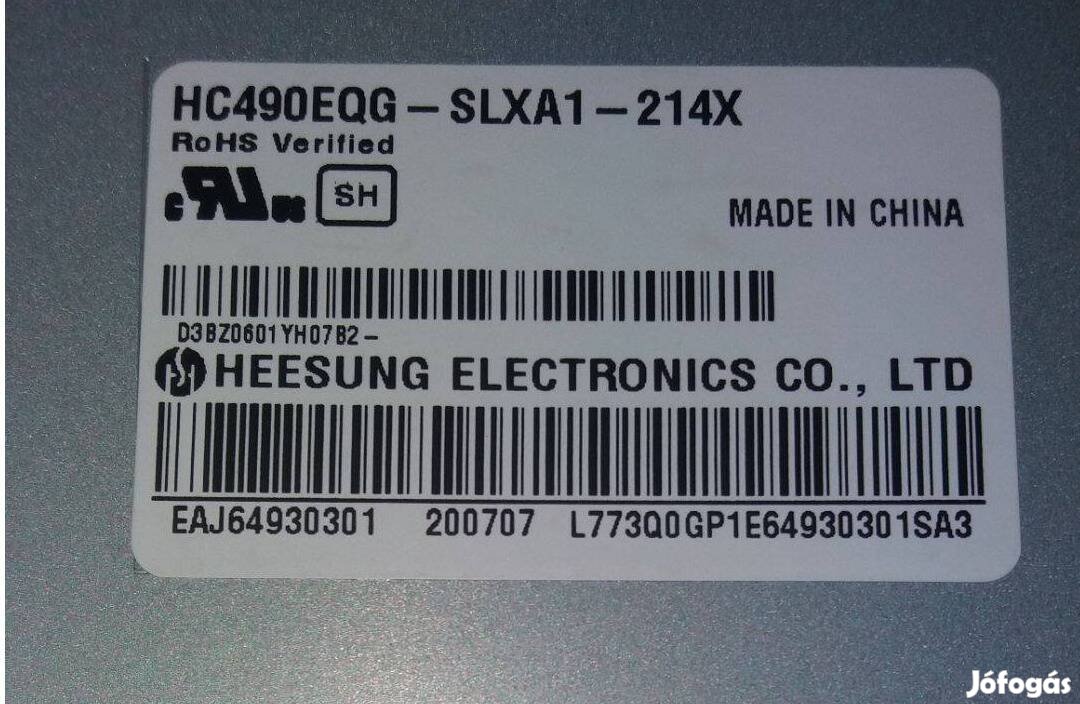 LG 49" HC490Eqg LED tv komplett háttér világítás alkatrésznek