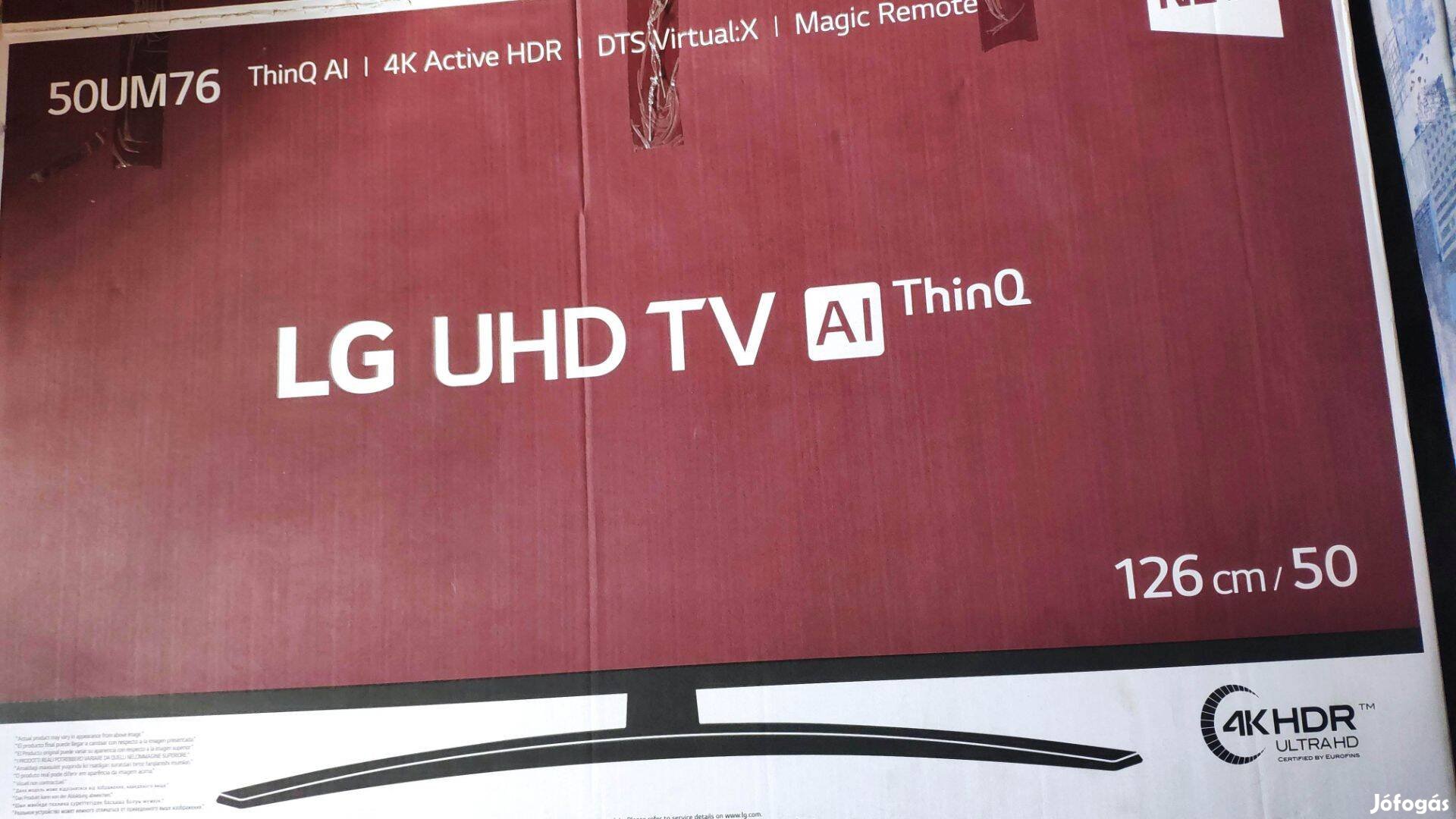 LG 50UM7600 ultra hd 4K smart újszerű