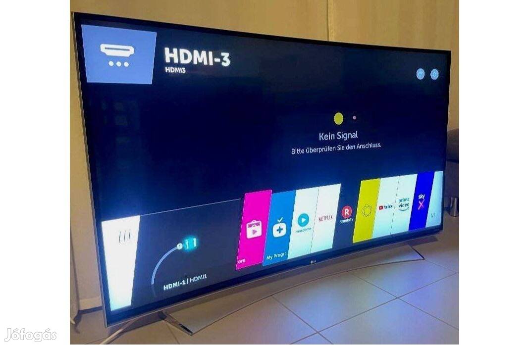 LG 55UG870V, 139cm, UHD, Smart, ívelt, 4K, passzív 3D, 8 széria, led