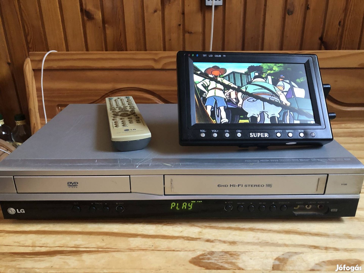 LG 6 fejes hifi sztereo VHS-DVD kombó 