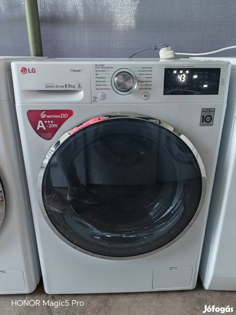 LG 8.5kg Directdrive gőzös mosógép 