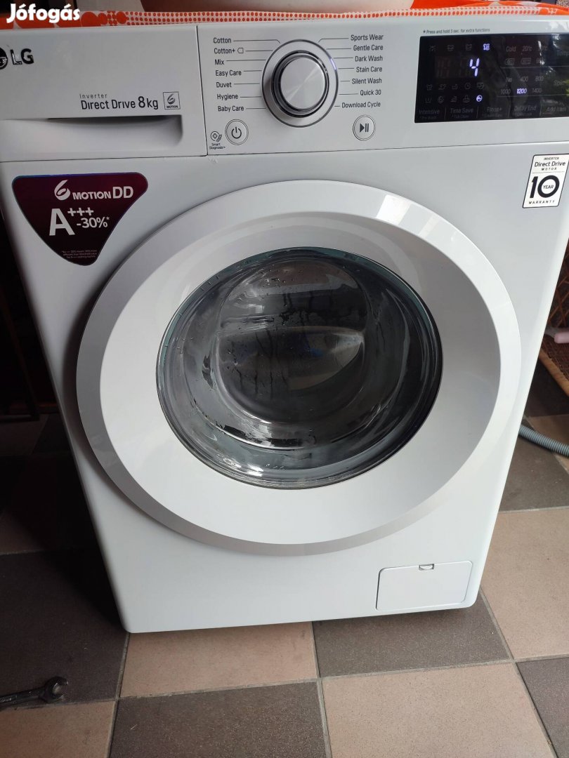 LG 8kg mosógép újszerű tiszta megkímélt állapotban eladó!