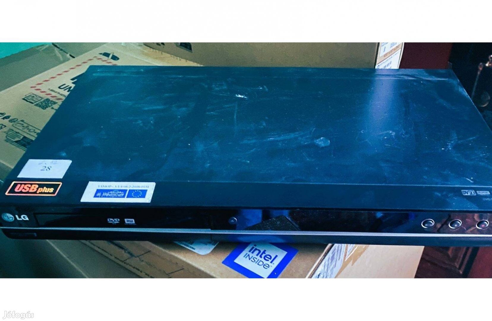 LG-DR389 DVD felvevő-lejátszó, újszerű