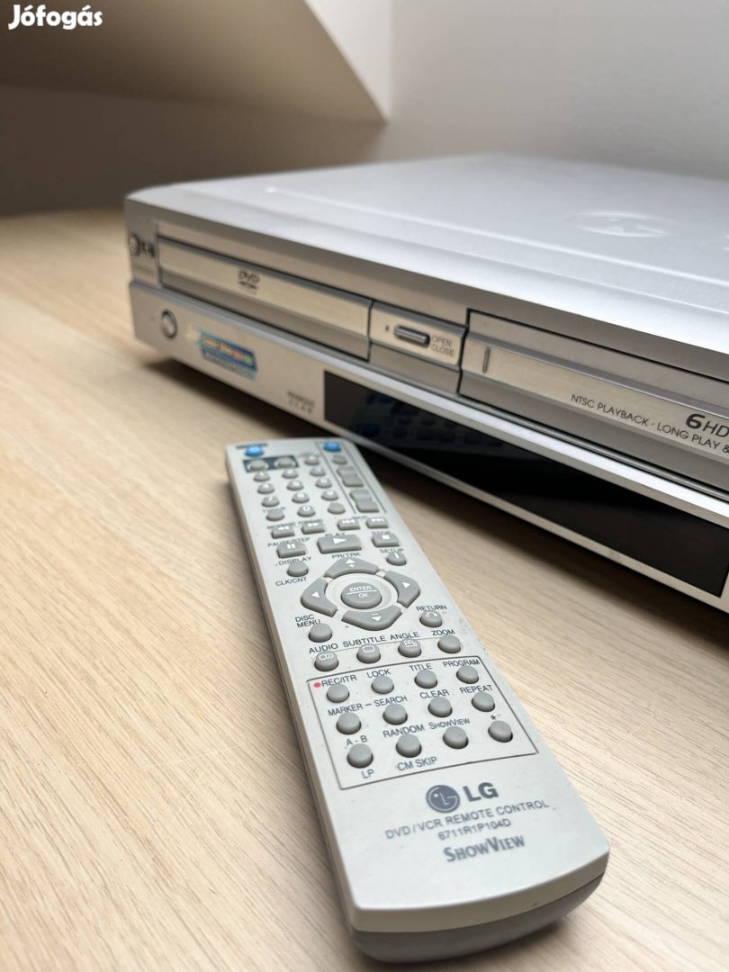 LG DVS7905S 6 fejes video magnó VHS DVD kombó szervizelve