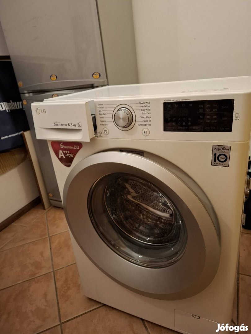 LG Direct Drive 6.5 kg a+++ elöltöltős mosógép 
