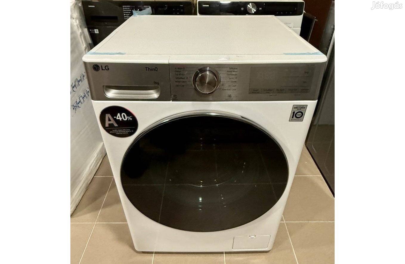 LG F4WR909P3W Directdrive mosógép,9kg,400f.Gőz,Turbowash(290e.helyett)