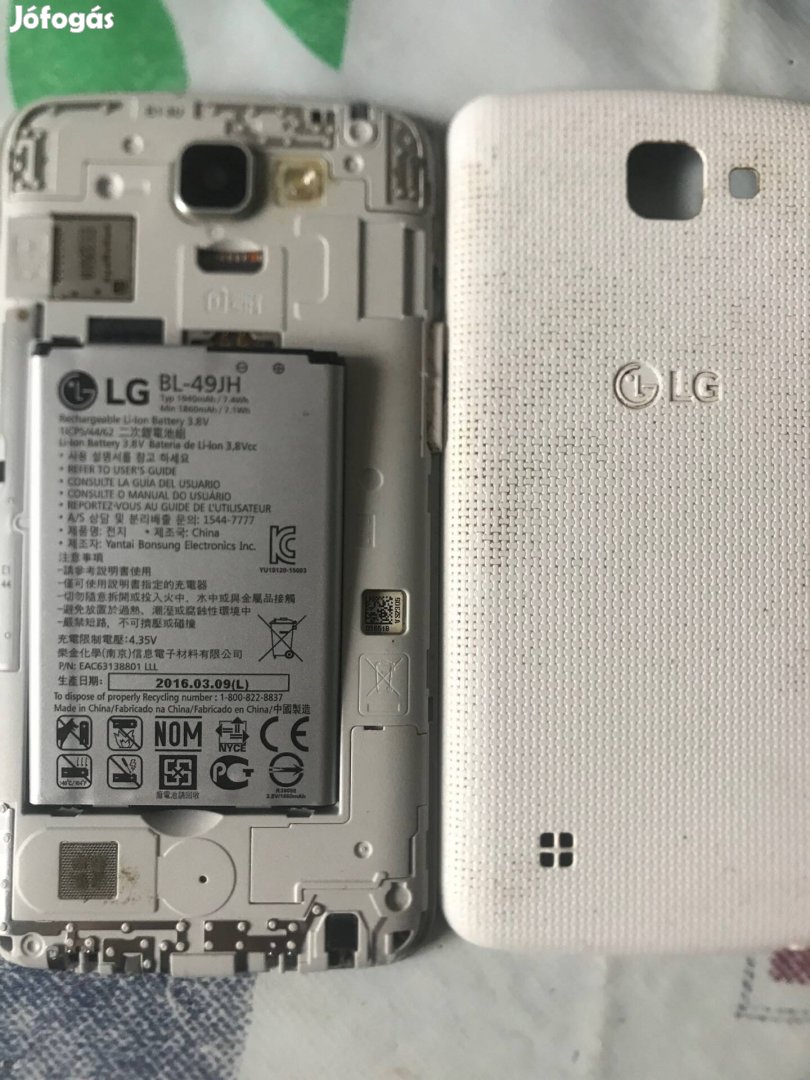 LG K120E akkuja és hátlapja eladó