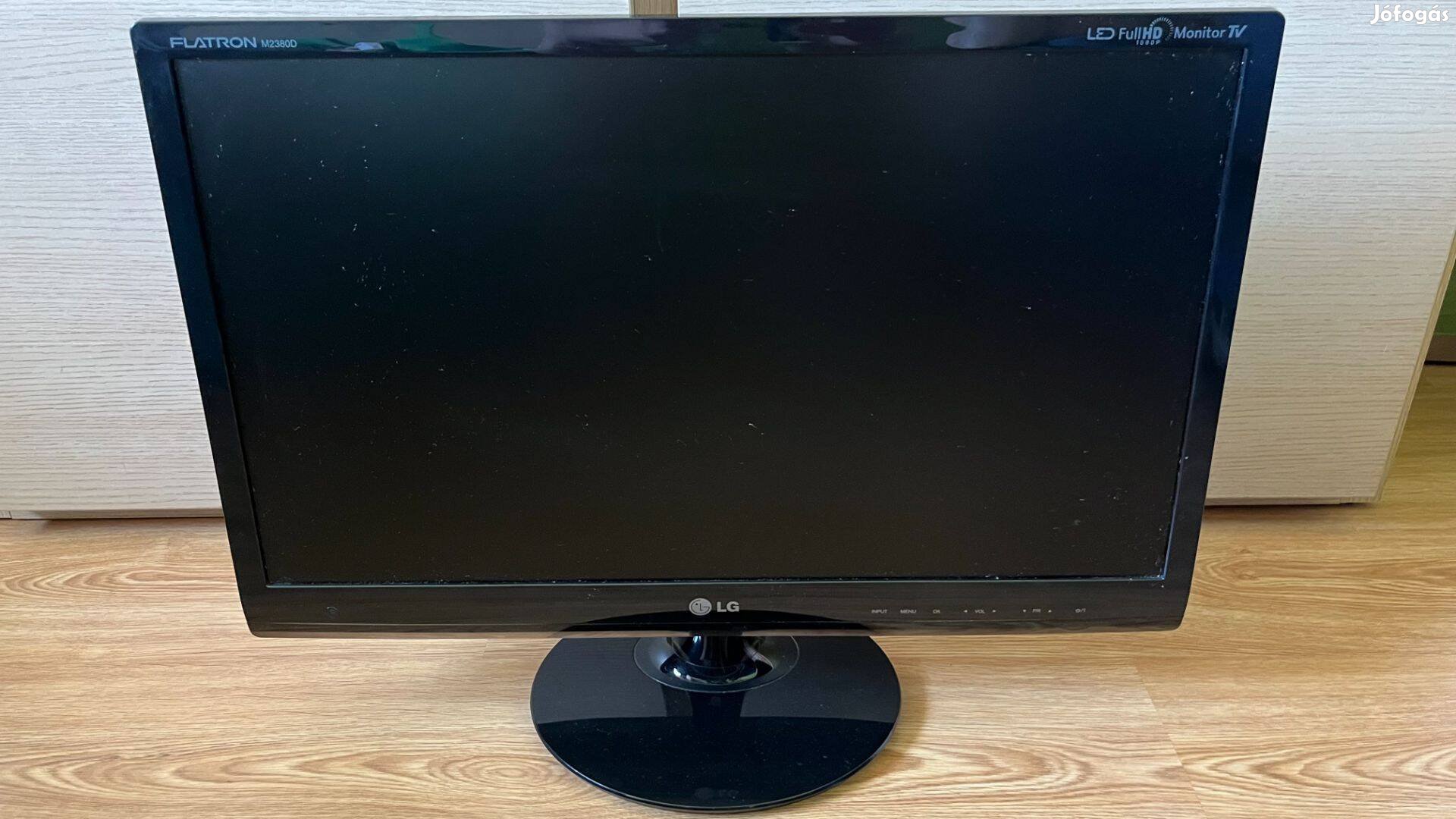 LG M2380D-PZ típusú 23"-es Fekete színű monitor
