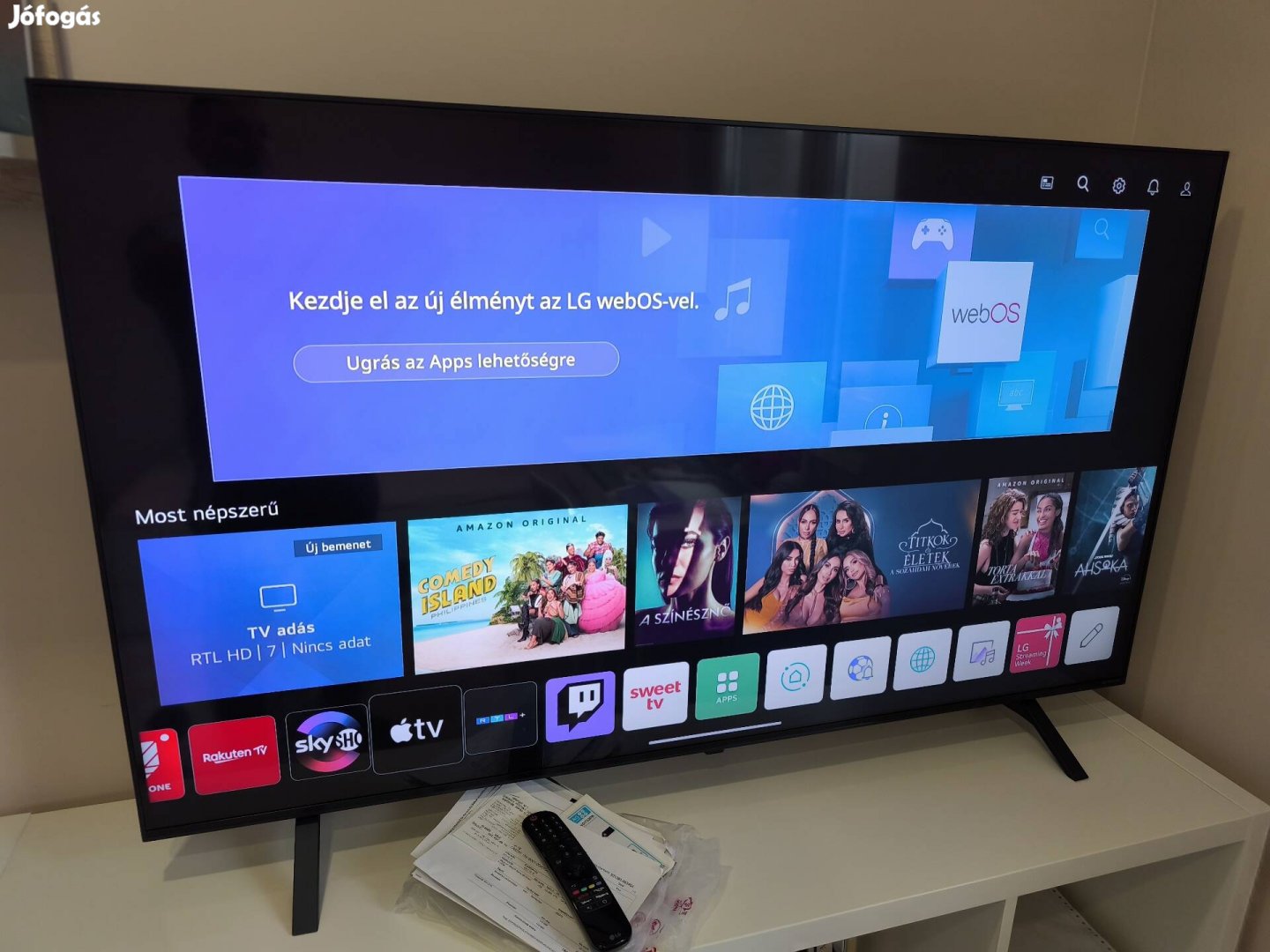 LG Nanocell Ultra HD smart tv 140cm újszerű!