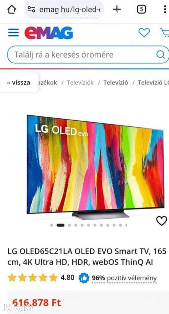 LG Oled 4K 165Cm