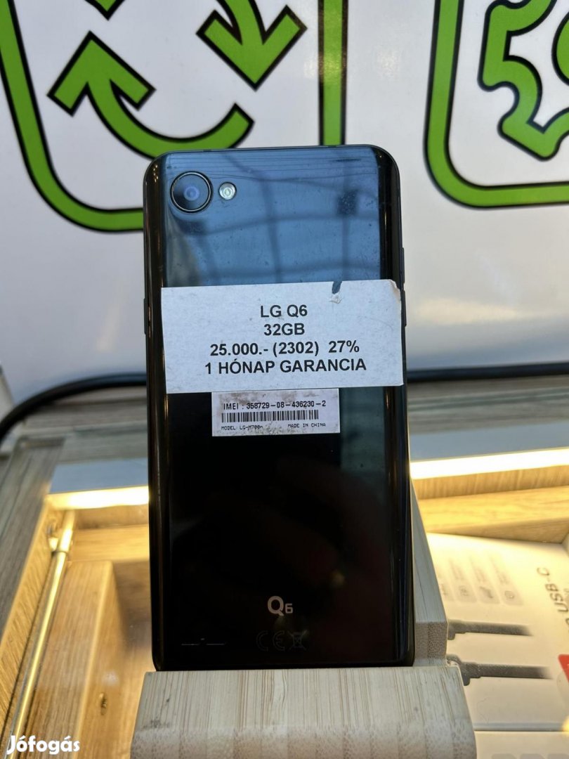 LG Q6 Dual Sim 32 GB, 12 hó garancia