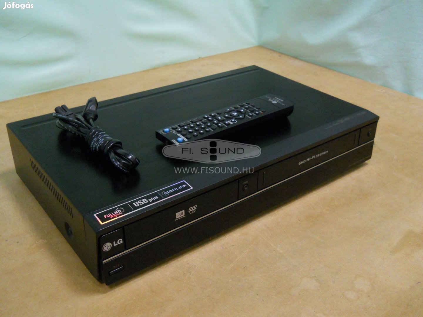 LG RC389H ,DVD-VHS lejátszó, 6 fejes,USB, HDMi,