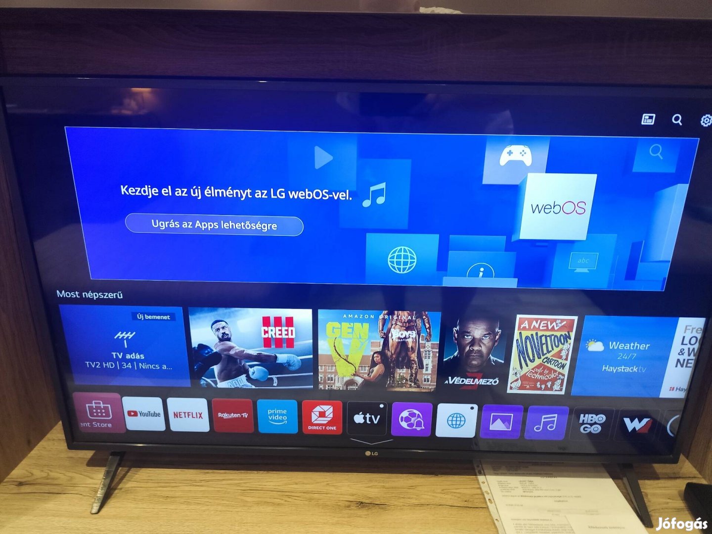 LG Uhd webos LED tv 43'