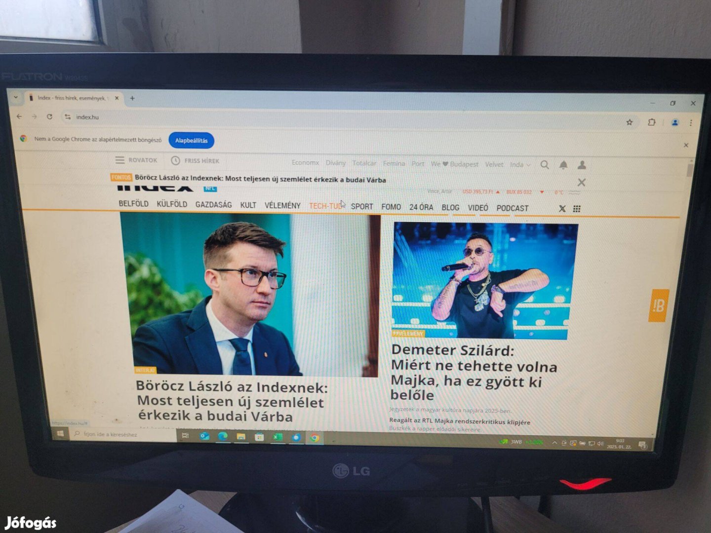 LG W2043S 20 colos monitor