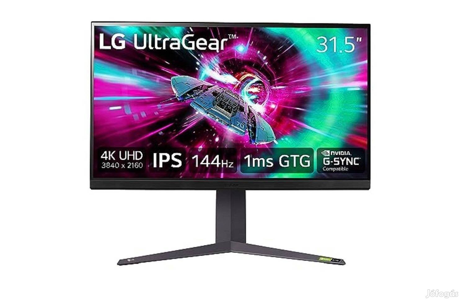 LG (32GR93U-B) 4K 144HZ Gamer Monitor ! Akció!!