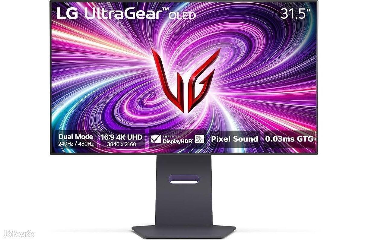 LG (32GS95UE-B) 32" 4K OLED 240HZ Gamer Csúcs Monitor ! Akció