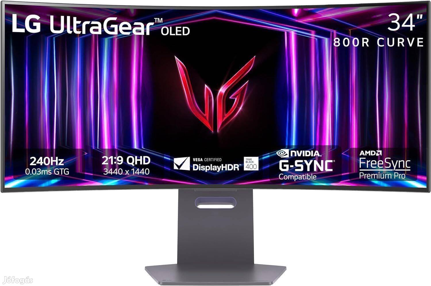 LG (34GS95QE-B) 34" Uwqhd 240HZ OLED Gamer Monitor ! Akció!