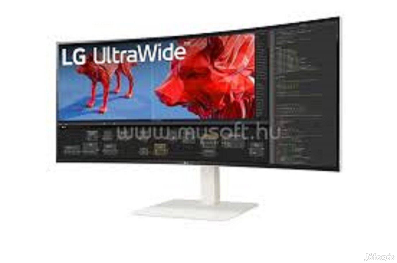 LG (38WR85QC-W.) 38" 4K Gamer 144Z Prémium LED Monitor ! Akció!