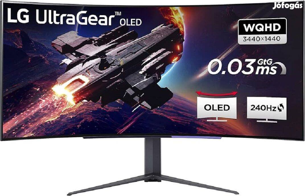 LG (45GR95QE-B) Qhd OLED 240HZ Gamer Monitor ! Akció!