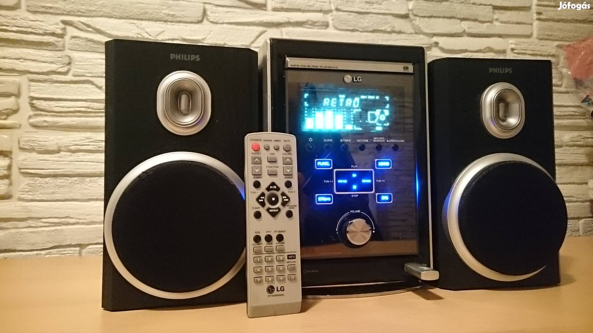 LG hifi, erősítő, USB, CD lejátszó, RDS rádió, AUX