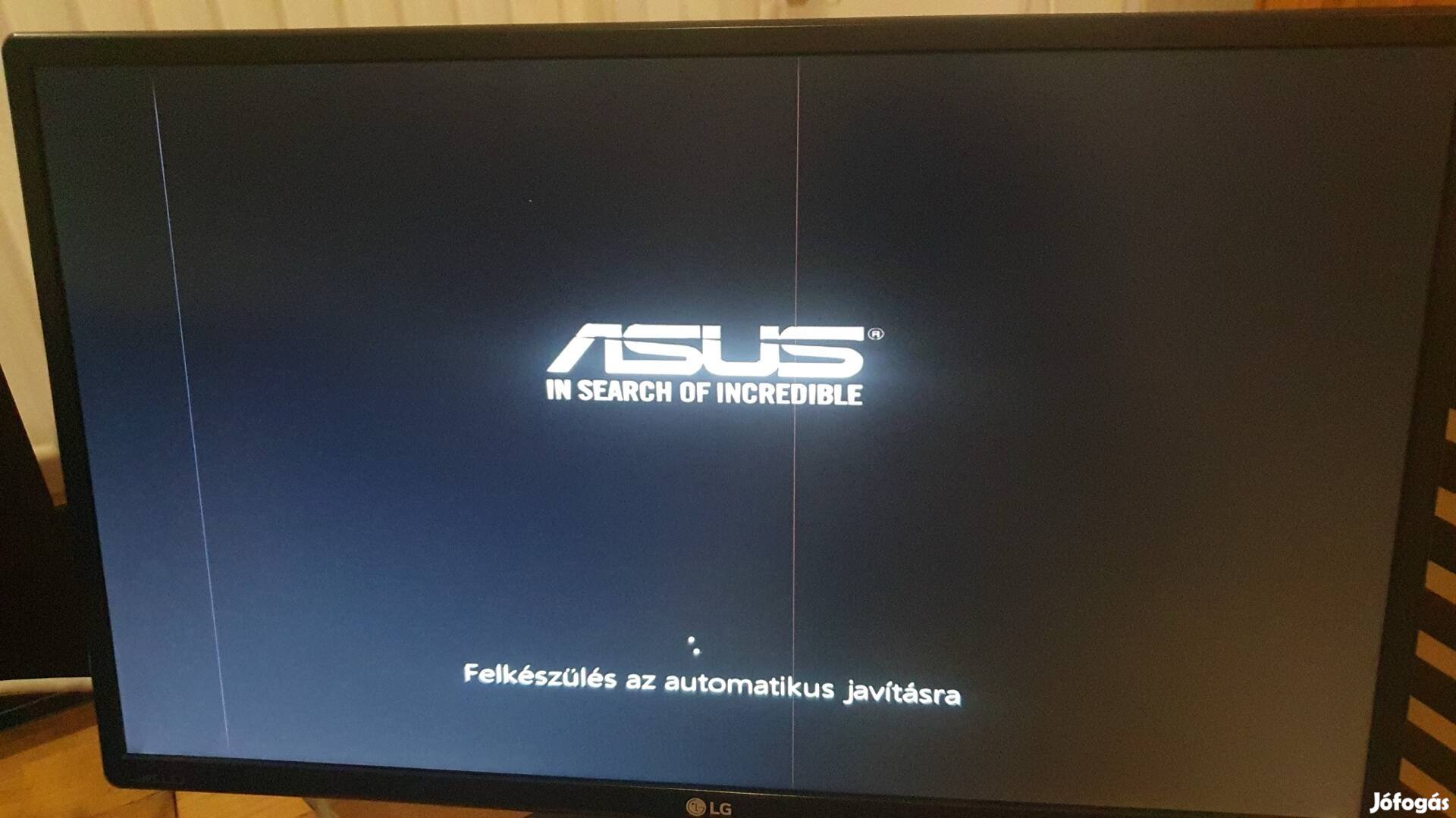 LG monitor képernyőhibás