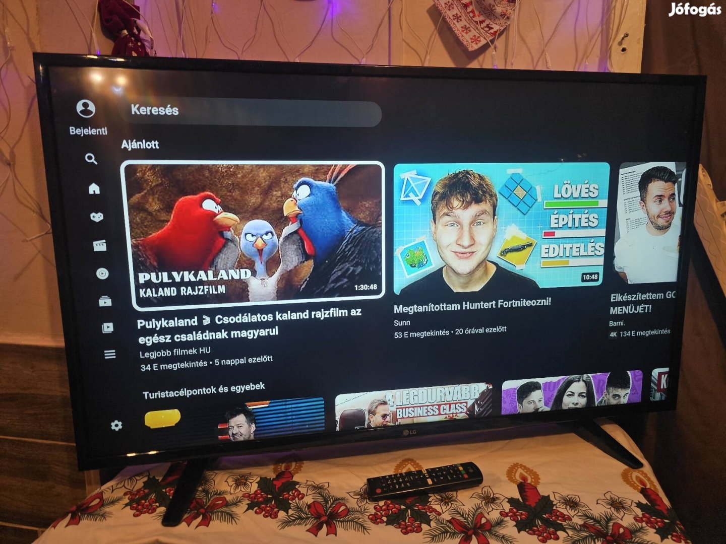 LG smart okos 109 cm 4K tv 