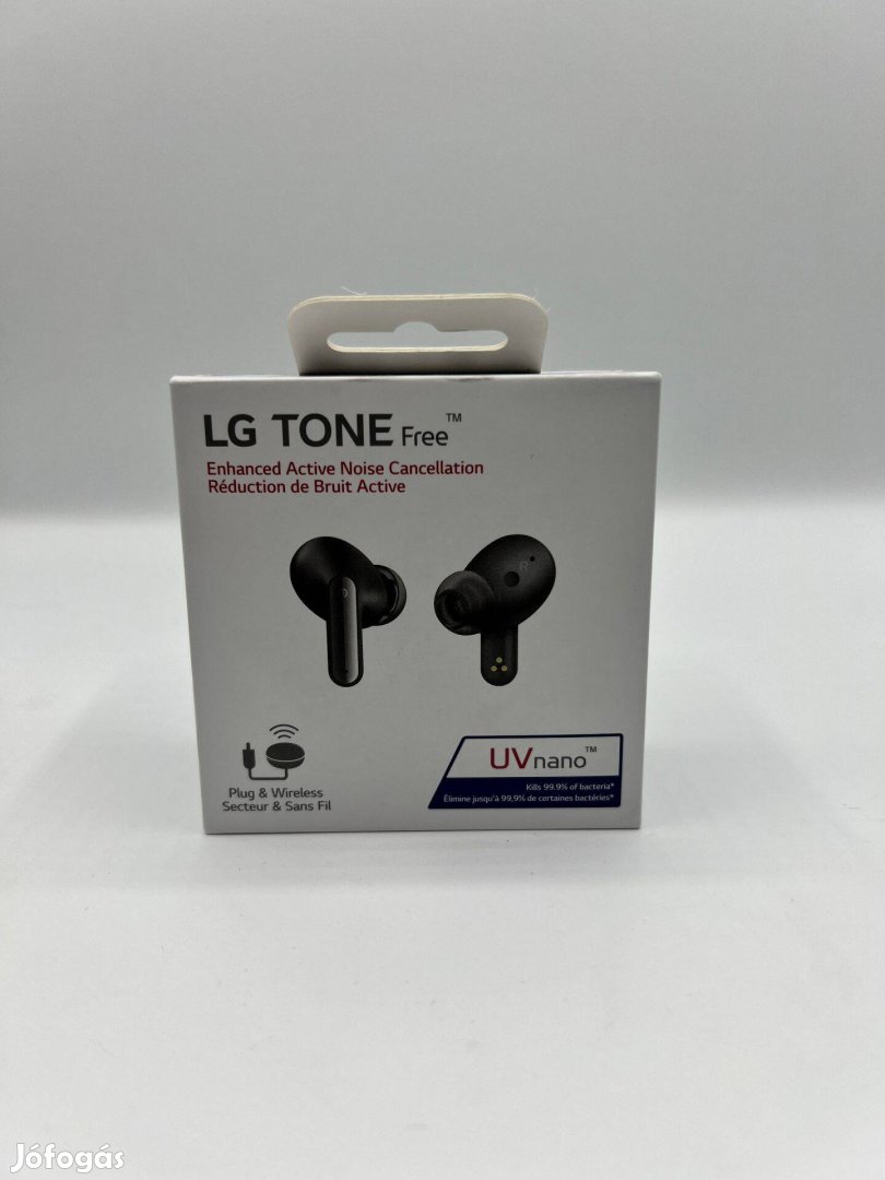 LG tone free DFP9 vezeték nélküli fülhallgató, fekete, új