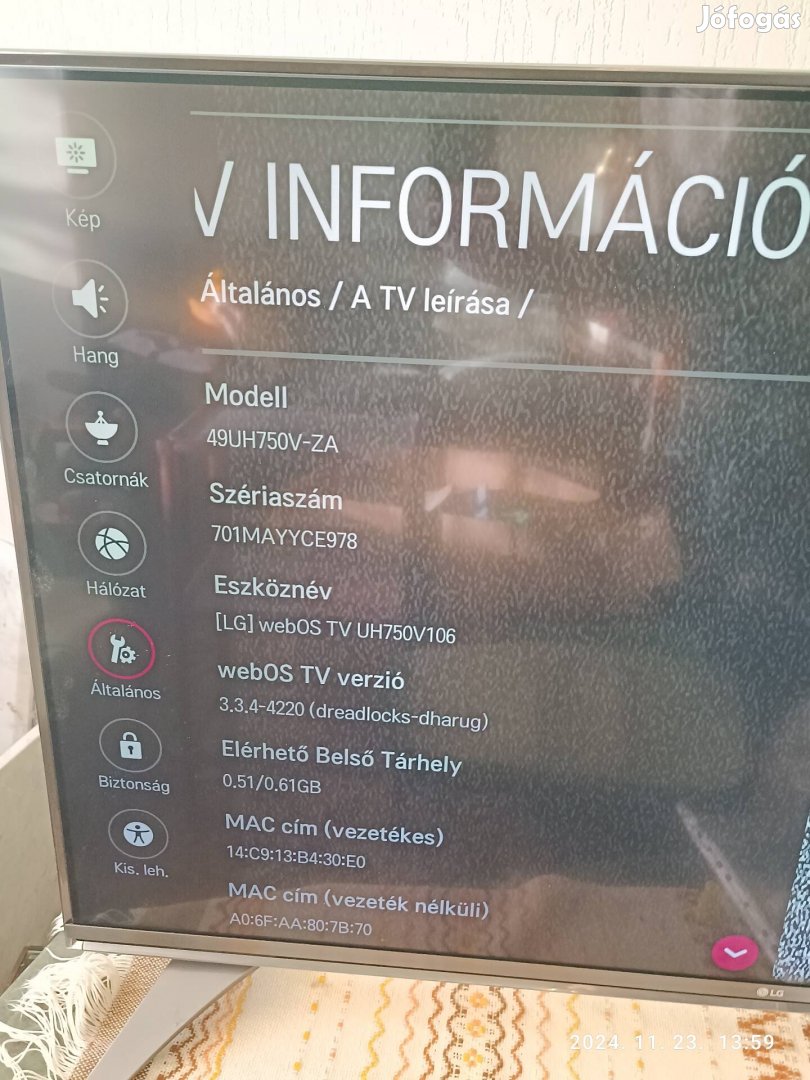 LG webos 129cm UHD smart TV